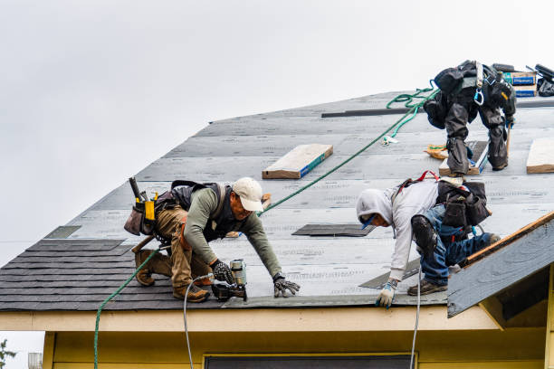 Professional Gutter Installation technician working in Fincastle, VA